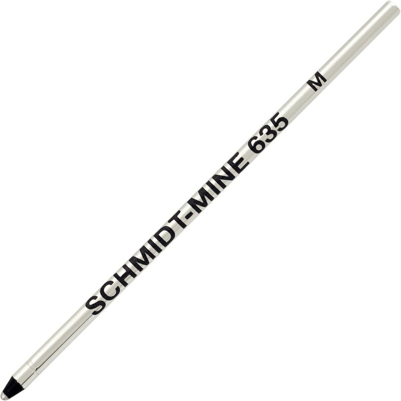 Schmidt 635 Mini D1 Ballpoint Refill Medium, 4 Pack, Black (SC58149) | D1 Standard Size for Multifunction & Mini Pens | Premium Stainless Steel Tip with TC Ball for Smooth Writing - Image 1